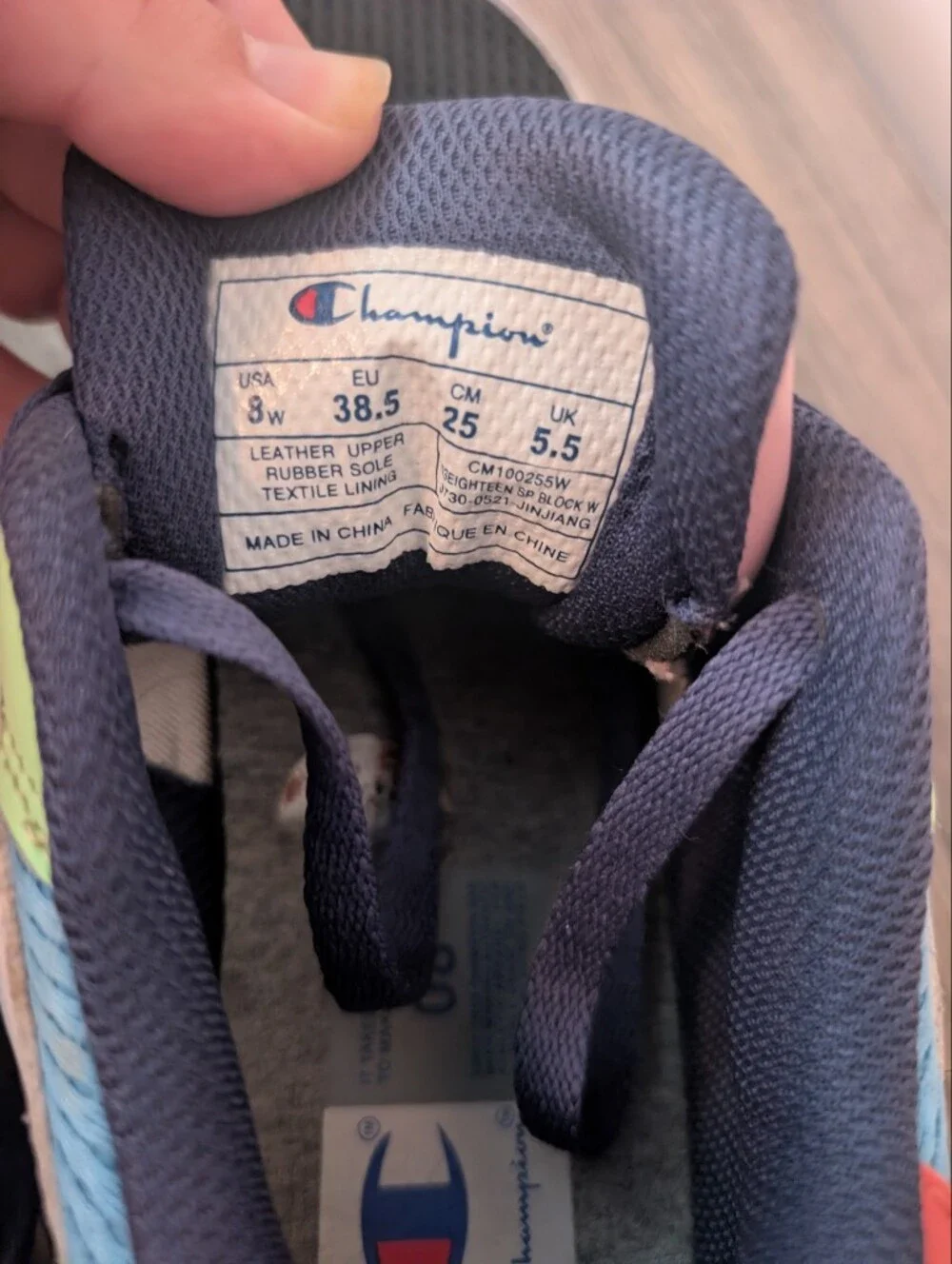 Champion Women's Colorblock Sneakers Size 8